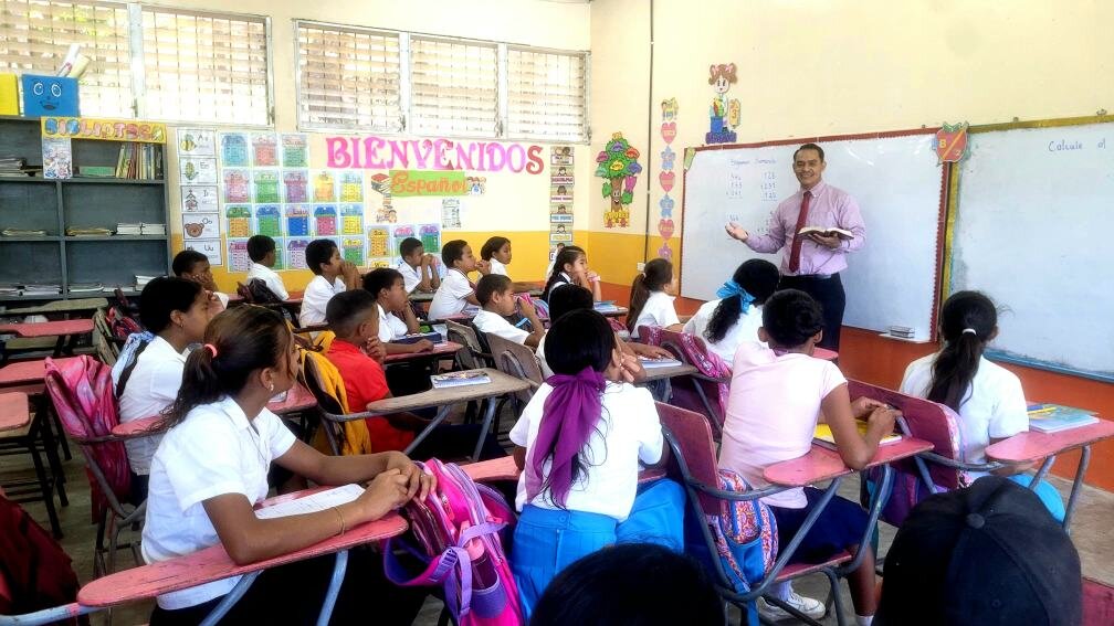 A classroom in the school ministry