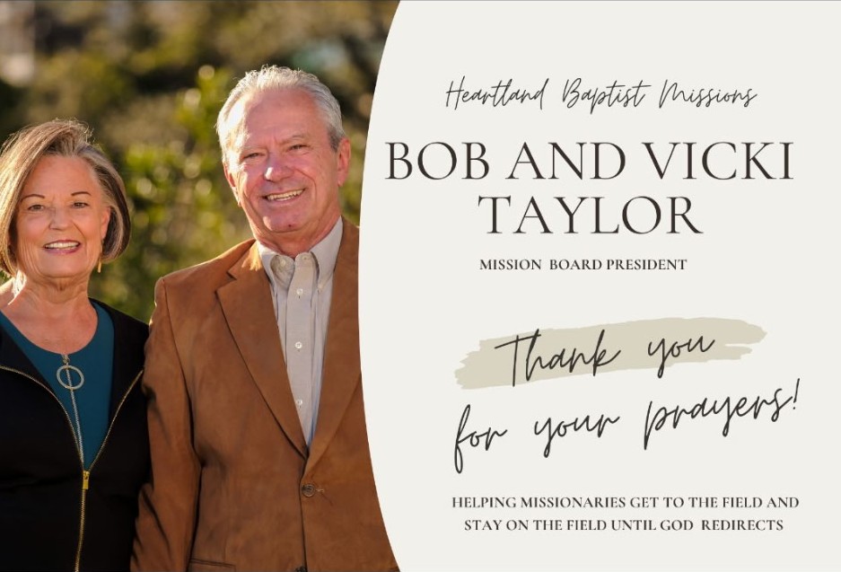 Bob & Vicki Taylor prayer card