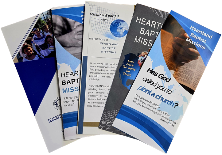Heartland Baptist Missions brochures