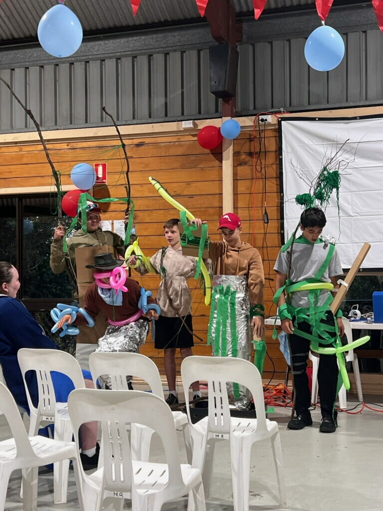 Young people in costume during a camp ministry programme in Australia.
